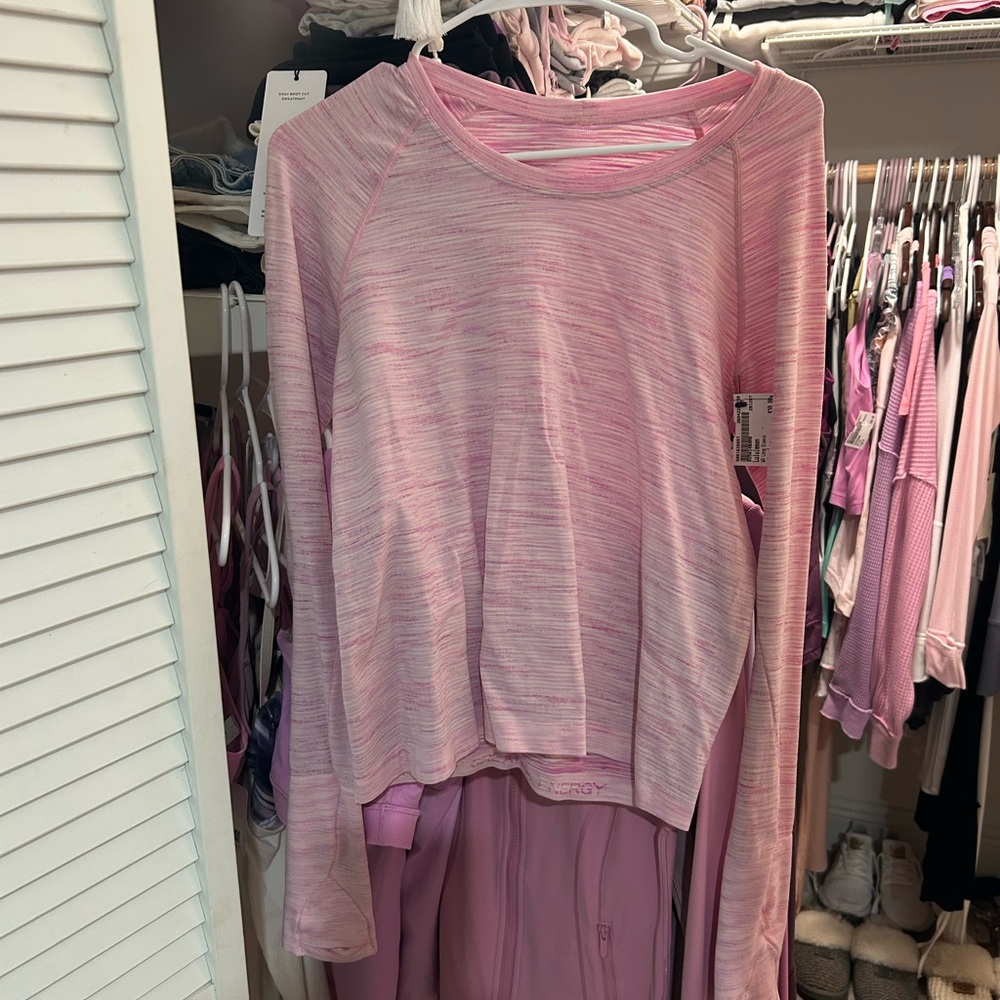 Lululemon strawberry milkshake chroma Light Pink Women's Long-Sleeve Active Top